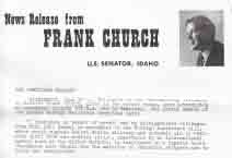 Senator Church PR June 10, 1971