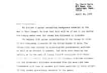 Nalin Congressional Corresposdence